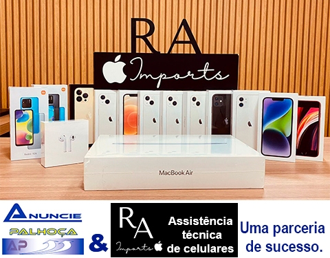 Imagem principal da fachada da empresa RA Imports <br /> Assistência técnica especializada em celulares