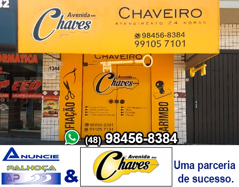 Imagem da fachada principal da empresa Chaveiro Avenida das Chaves<br />Atendimento 24h
