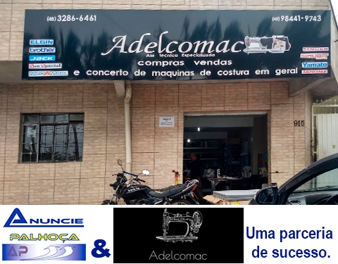 Imagem da fachada principal da empresa Adelcomac Máquinas de Costura