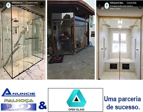 Portal de anúncios Anuncie Palhoça, parceria de sucesso com Vidraçaria Open Glass