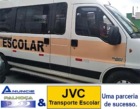 Portal de anúncios Anuncie Palhoça, parceria de sucesso com JVC Transporte Escolar