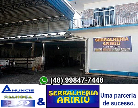Imagem da fachada principal da empresa Serralheria Aririú