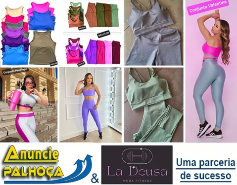 Portal de anúncios Anuncie Palhoça, parceria de sucesso com La Deusa Moda Fitness